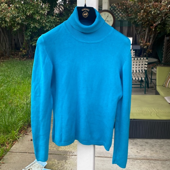 Emmanuel Ungaro Sweaters - Emmanuel Ungaro turtleneck, petite sweater turquoise